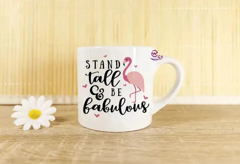 Mini-Mug -Flamingos - WE PRINT