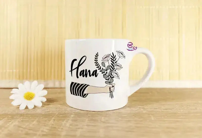 Mini-Mug -floral Names - WE PRINT