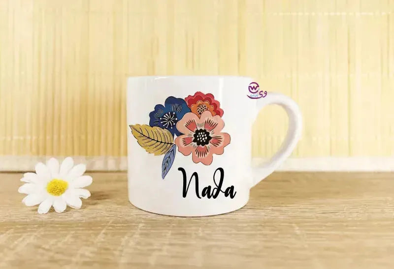 Mini-Mug -floral Names - WE PRINT