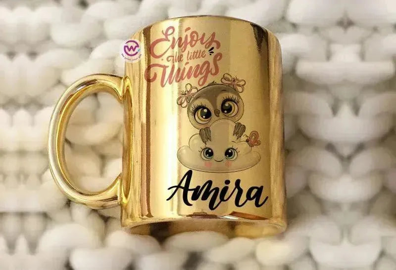 Mirror Ceramic Mug - Christmas owl - WE PRINT