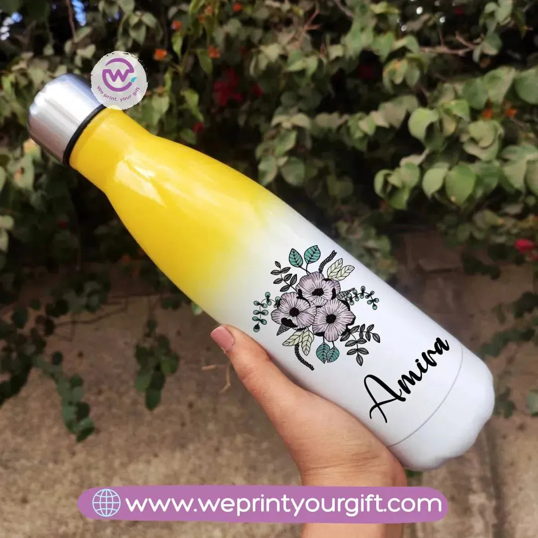 Mixed Color Thermal Bottle-English Names - WE PRINT