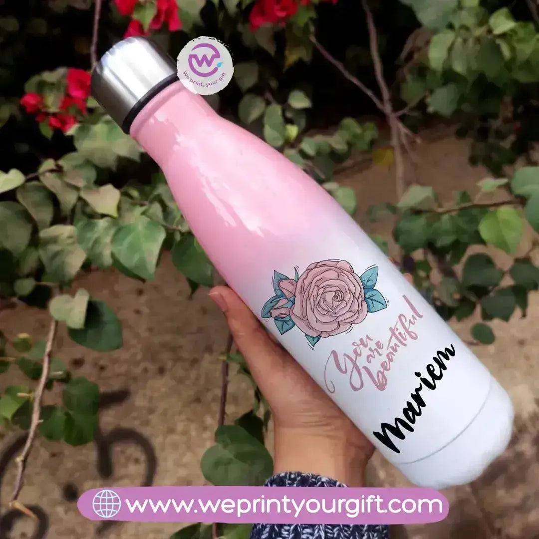 Mixed Color Thermal Bottle-Motivation - WE PRINT