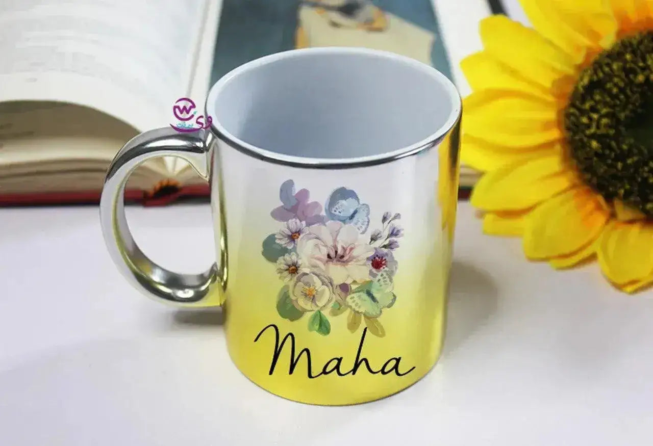 Mixed Colors Mug - English Names floral Designs - WE PRINT