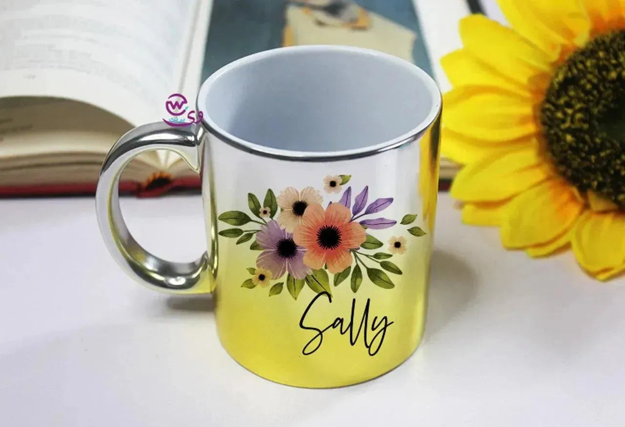 Mixed Colors Mug - English Names floral Designs - WE PRINT