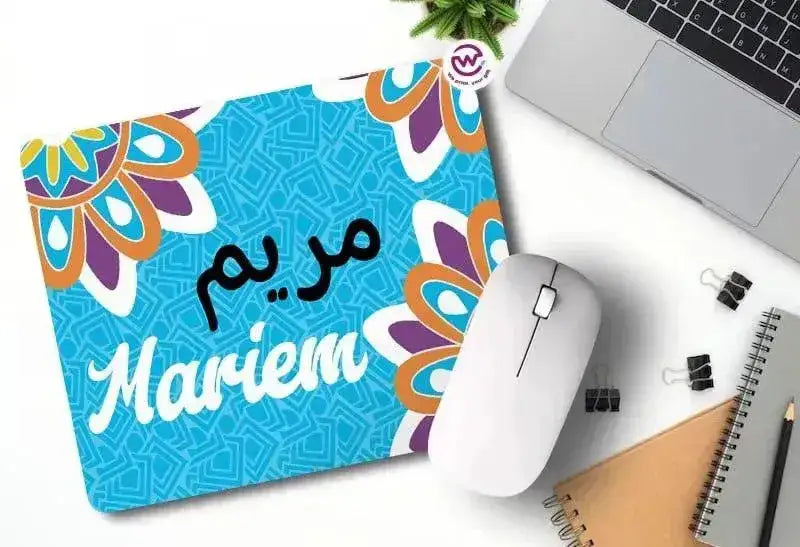 Custom Mouse Pad- Mandala - Names - WE PRINT