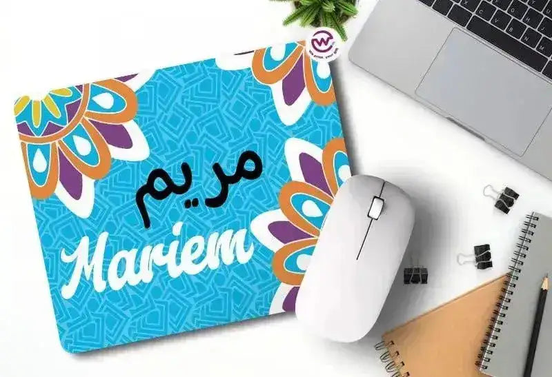 Custom Mouse Pad- Mandala - Names - WE PRINT