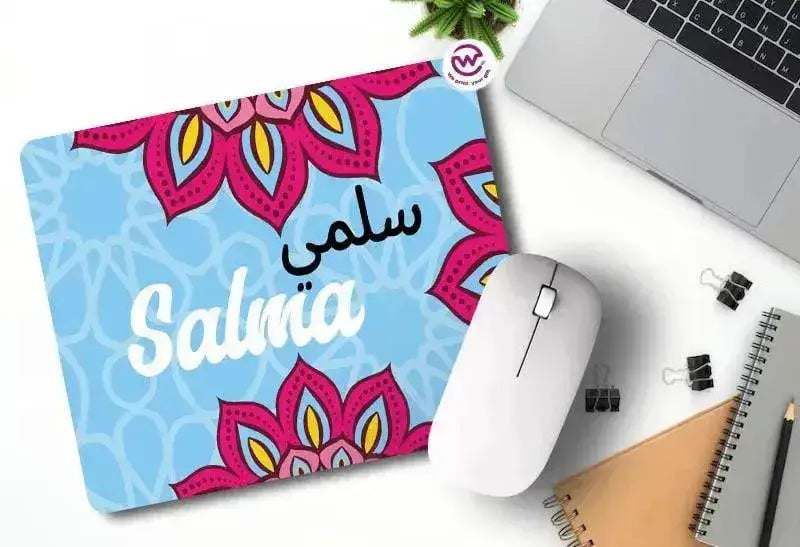 Custom Mouse Pad- Mandala - Names - WE PRINT