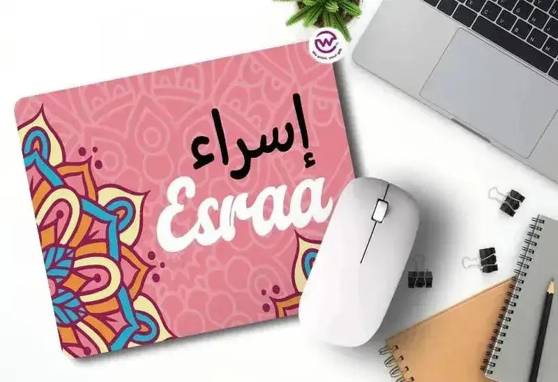 Custom Mouse Pad- Mandala - Names - WE PRINT