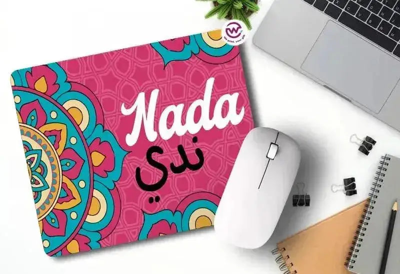 Custom Mouse Pad- Mandala - Names - WE PRINT
