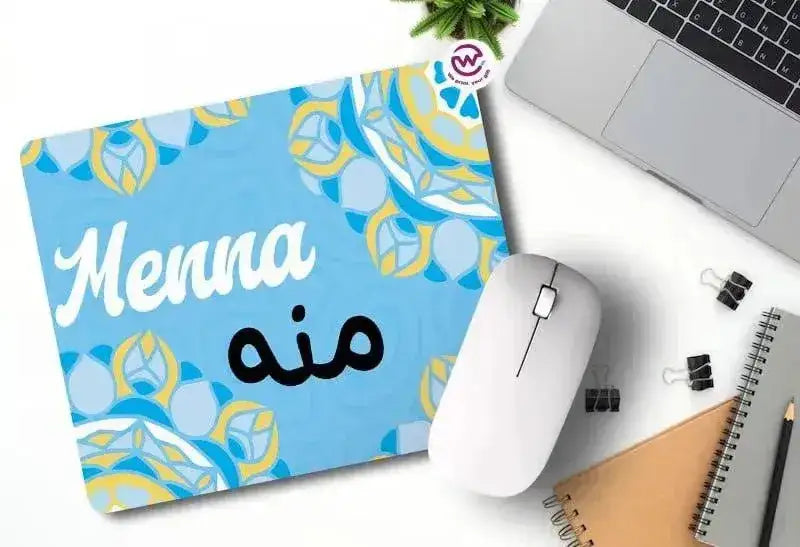 Custom Mouse Pad- Mandala - Names - WE PRINT
