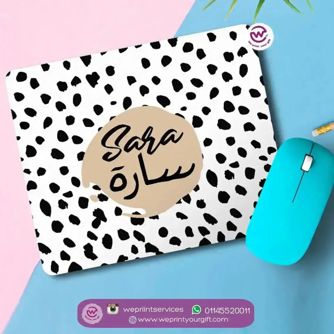 Custom Mouse Pad- Names - WE PRINT