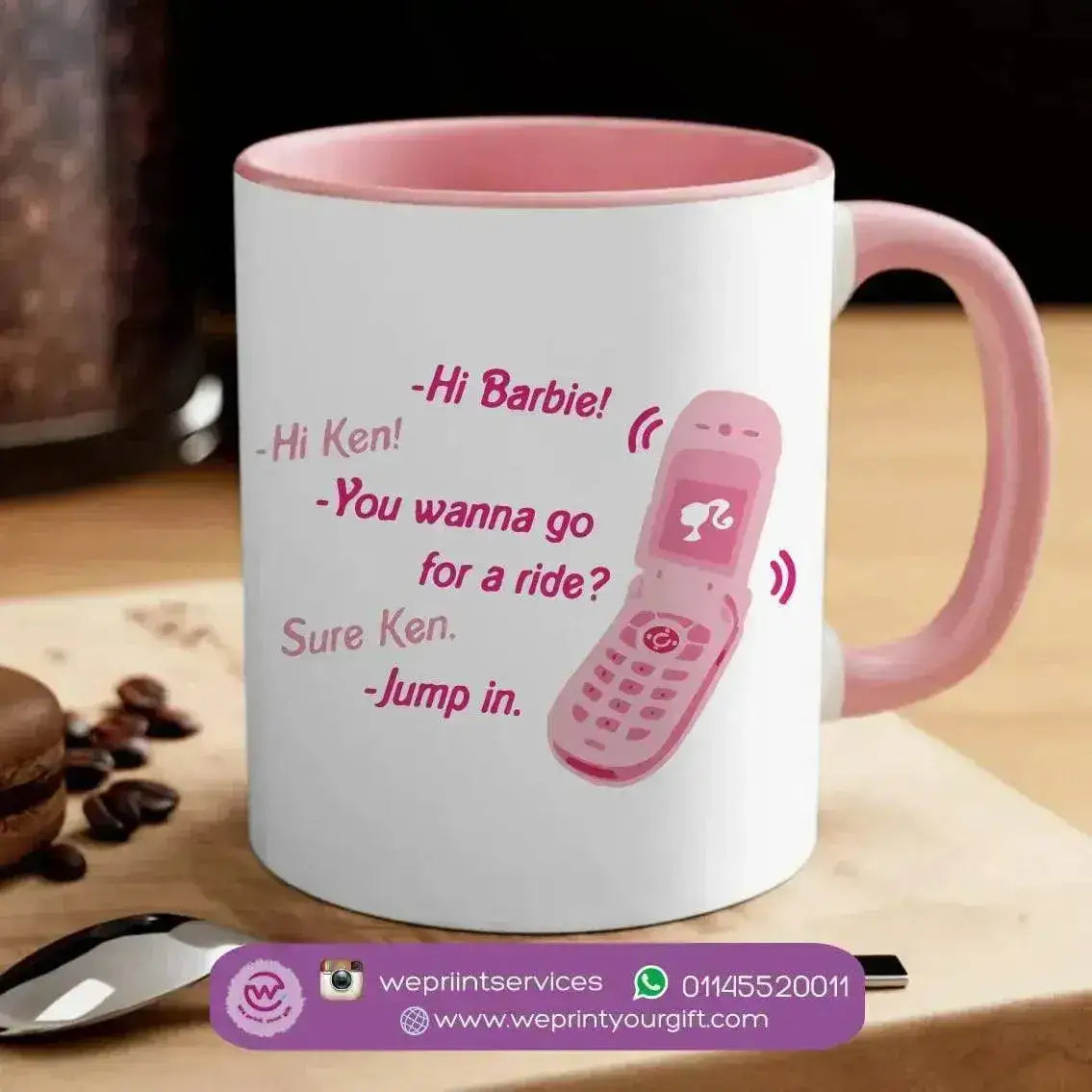 Mug-Colored Inside- Barbie - WE PRINT