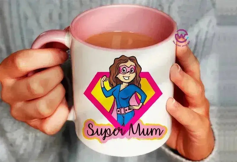 Mug-Colored Inside- Mom - WE PRINT