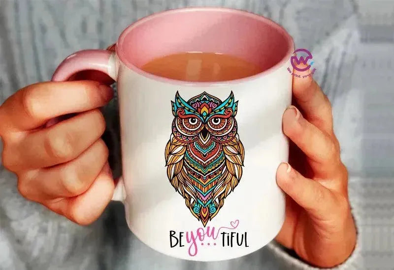 Mug-Colored Inside - Owl - WE PRINT