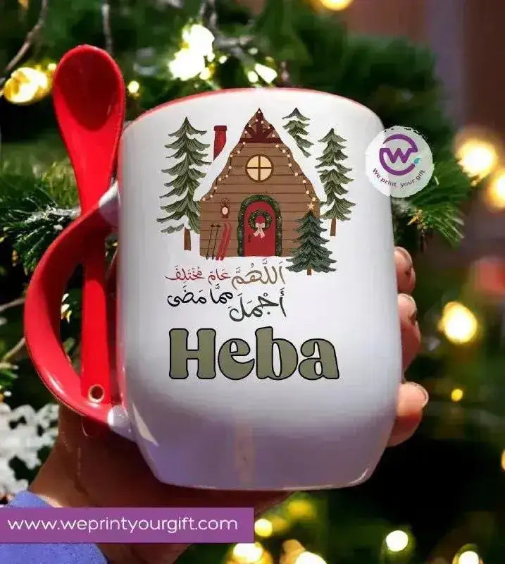 Mug-With Spoon -Christmas - WE PRINT