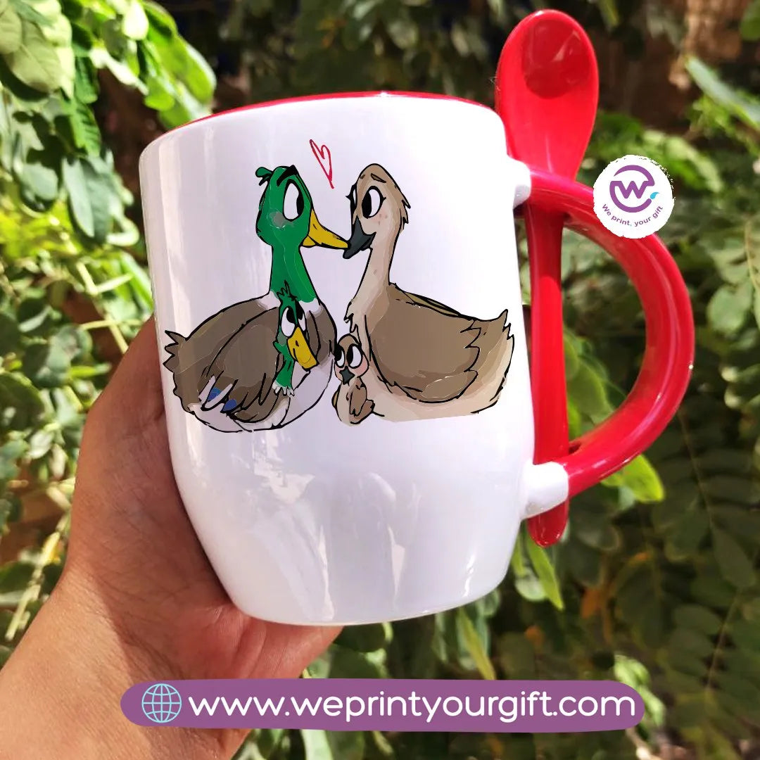 Mug with Spoon- Emigration - WE PRINT