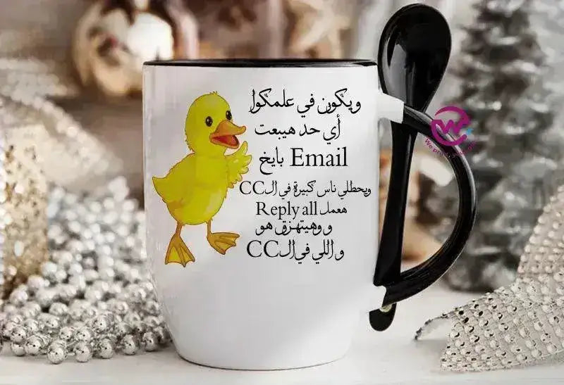 Mug-With Spoon - Jobs Comics - WE PRINT