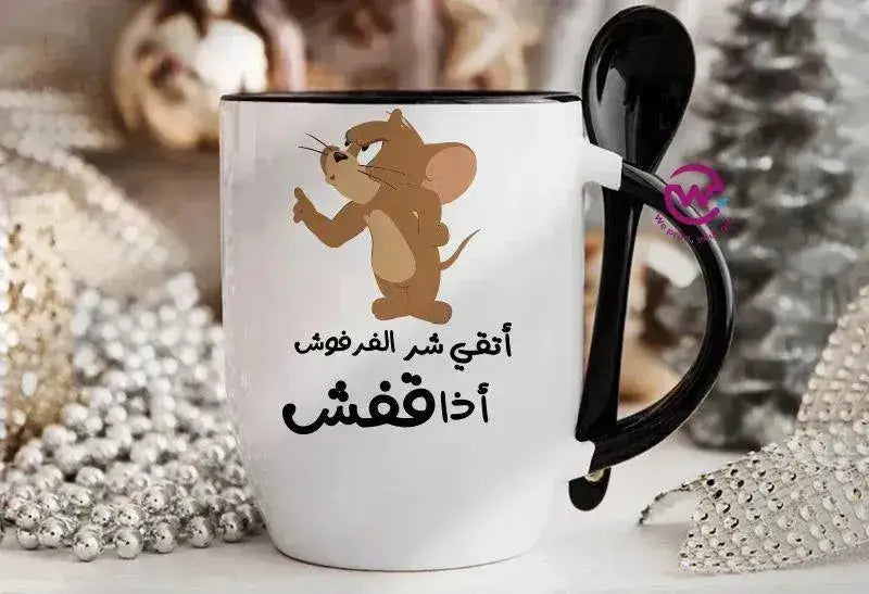 Mug-With Spoon - Jobs Comics - WE PRINT