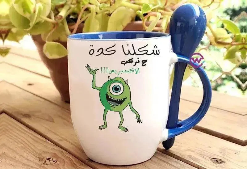 Mug-With Spoon - Monster Inc. - WE PRINT