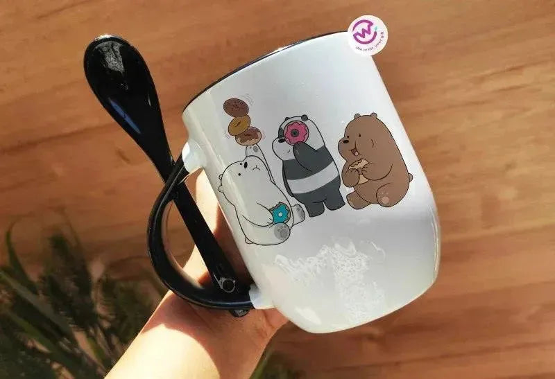 Mug-With Spoon - We Bear Bears - WE PRINT