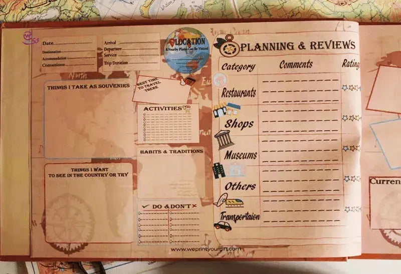 My Adventure Book - كتاب الرحلات - WE PRINT