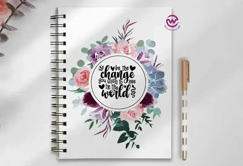 Notebook - A5 Size - English quotes - WE PRINT