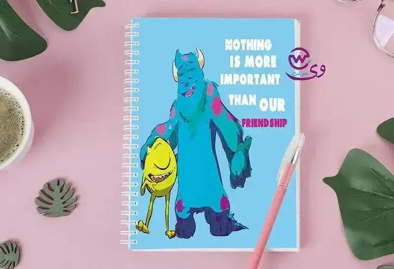 Notebook - A5 Size - Monster inc. - WE PRINT
