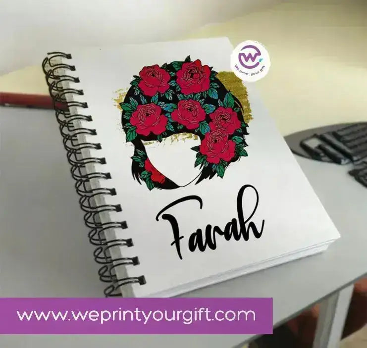 Notebook - A5 Size - Names Designs - WE PRINT