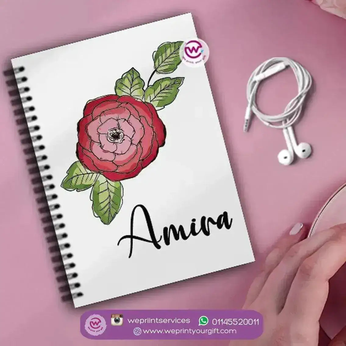 Notebook - A5 Size - Names - WE PRINT