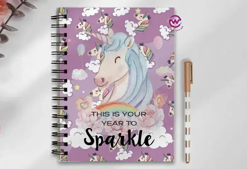 Notebook - A5 Size - Unicorn - WE PRINT