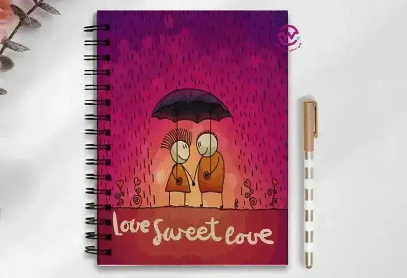 Notebook - A5 Size - Valentine's Day2 - WE PRINT
