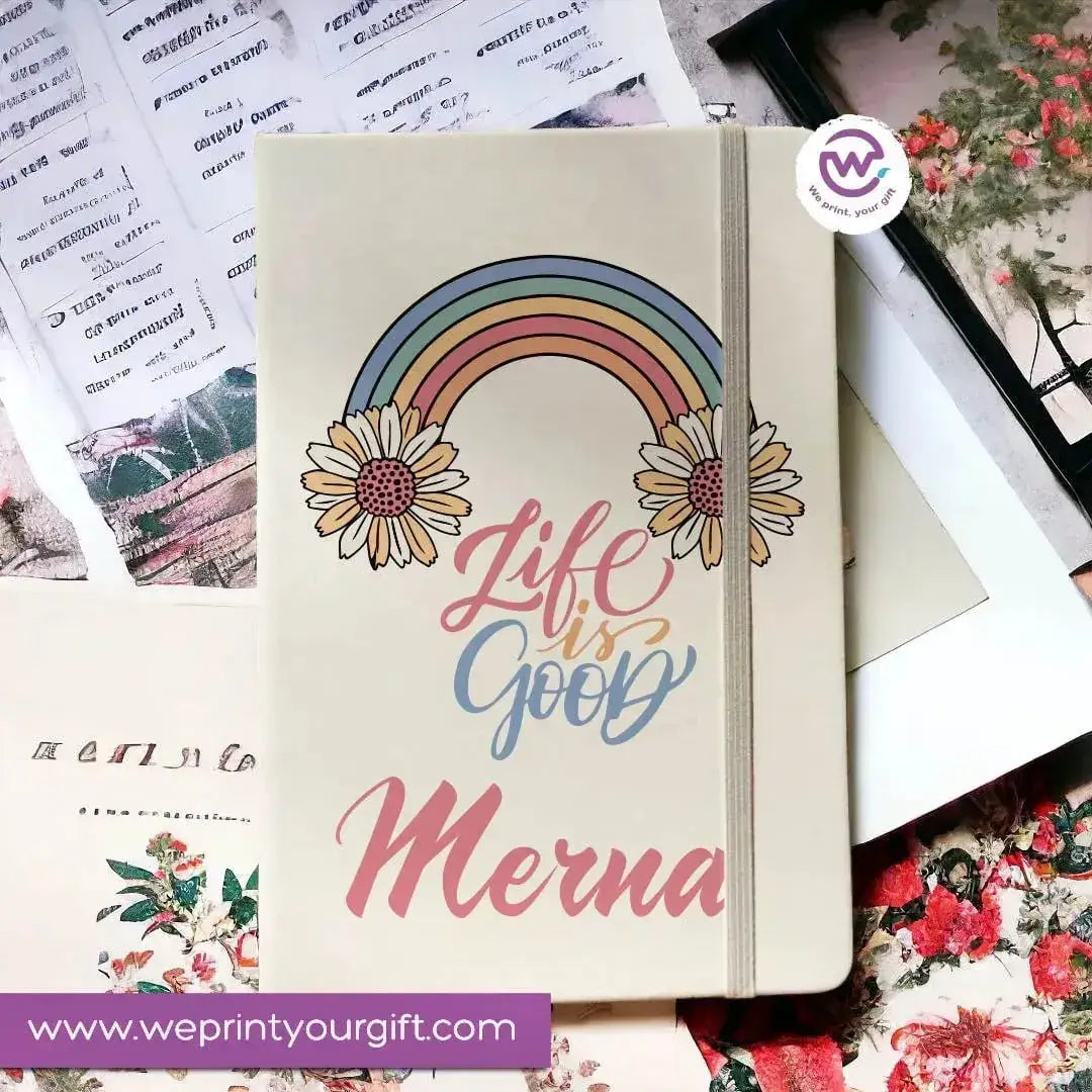 Notebook with Elastic Band - Motivational - WE PRINT