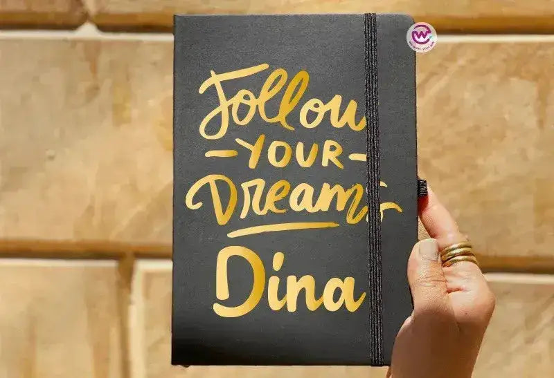 Notebook with Elastic Band - Motivational words - WE PRINT