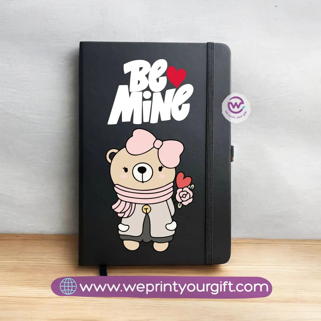 Notebook with Elastic Band-Valentine’s Day Designs - WE PRINT