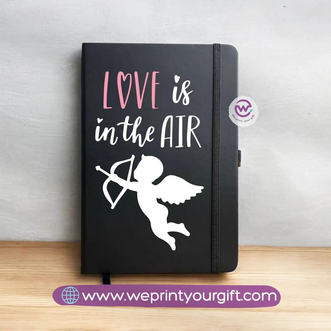 Notebook with Elastic Band-Valentine’s Day Designs - WE PRINT