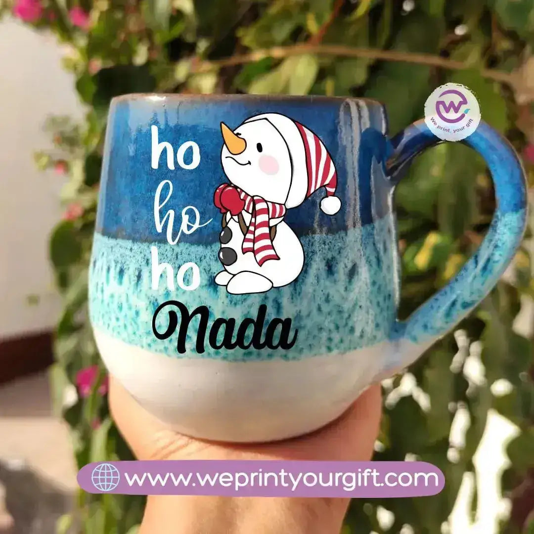 Ocean Handmade Pottery Mug-Christmas - WE PRINT
