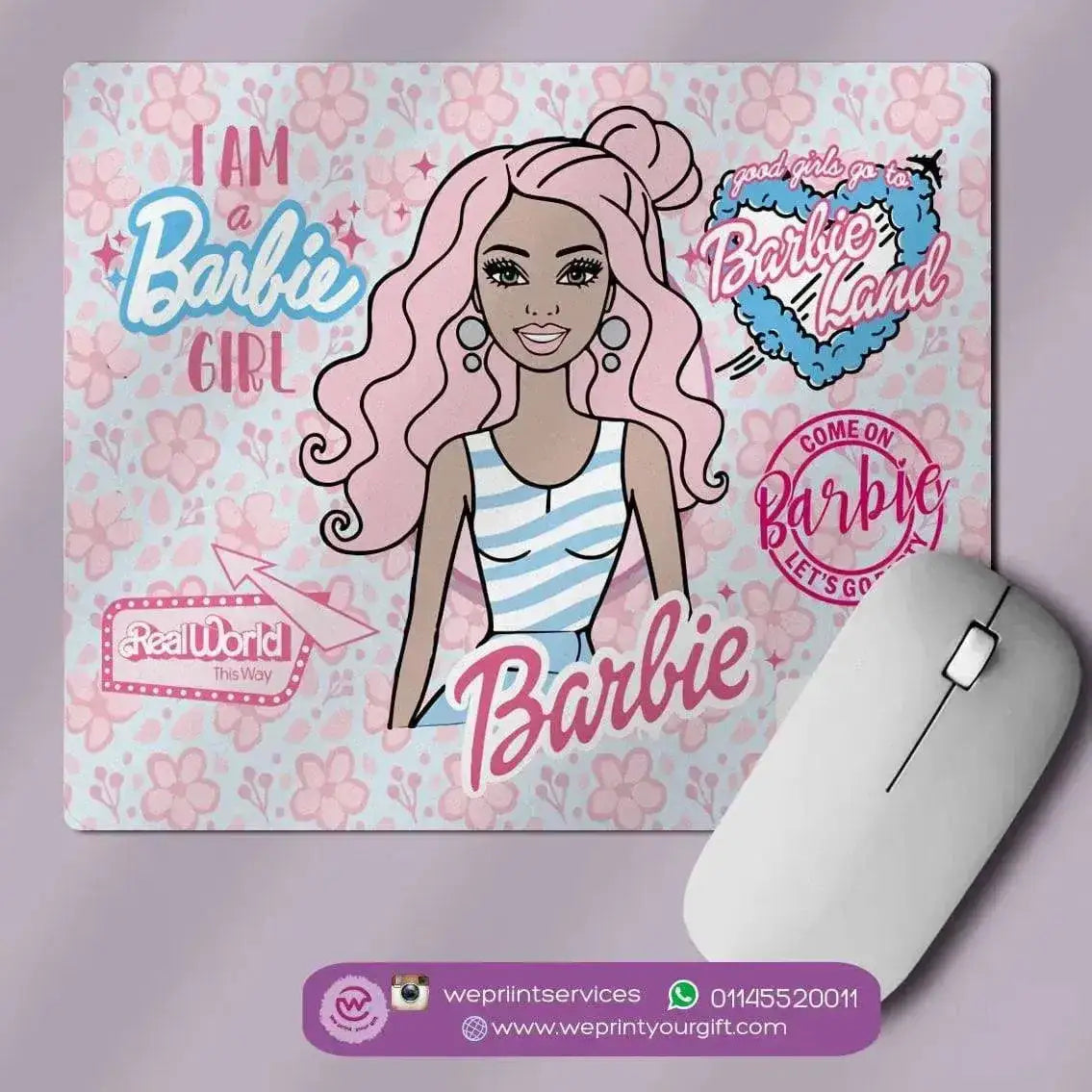 personalized mouse pads- Barbie - WE PRINT