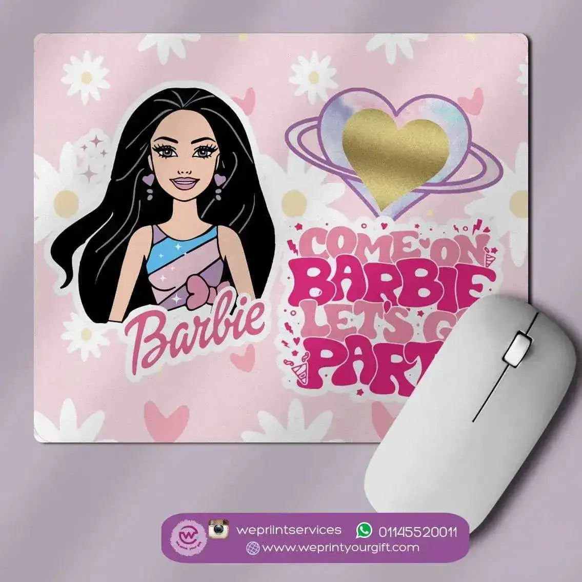 personalized mouse pads- Barbie - WE PRINT