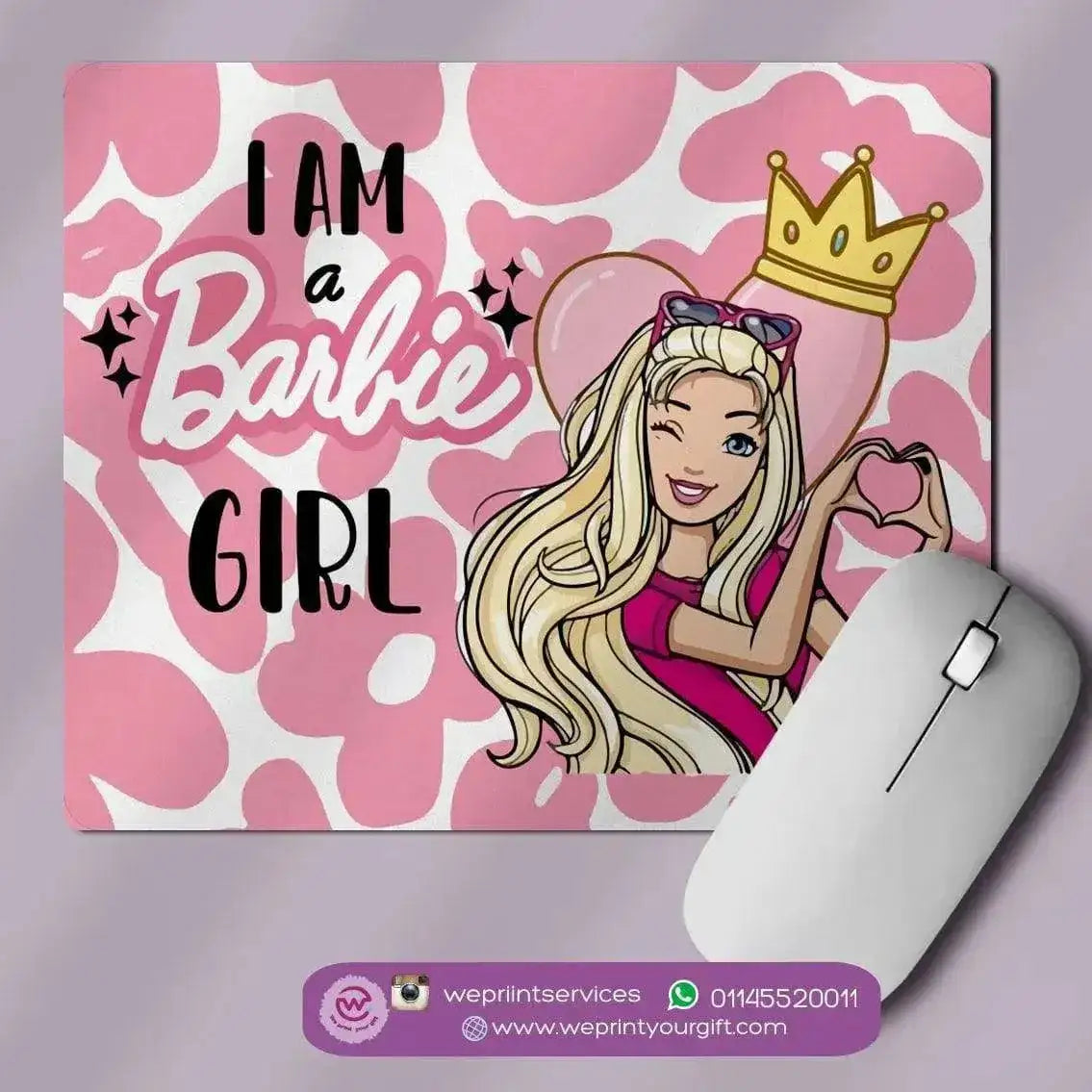 personalized mouse pads- Barbie - WE PRINT