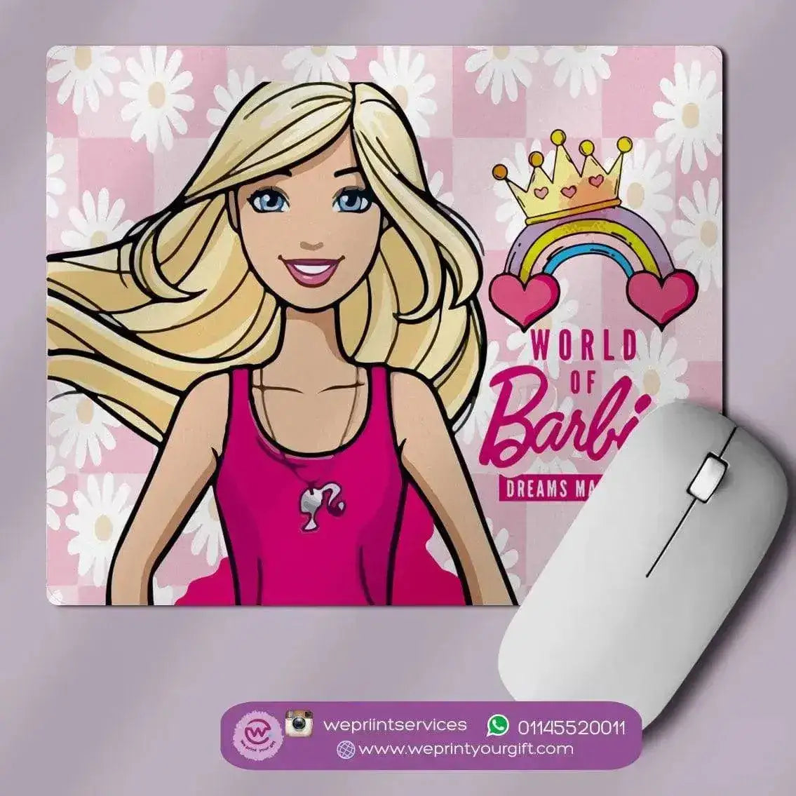 personalized mouse pads- Barbie - WE PRINT