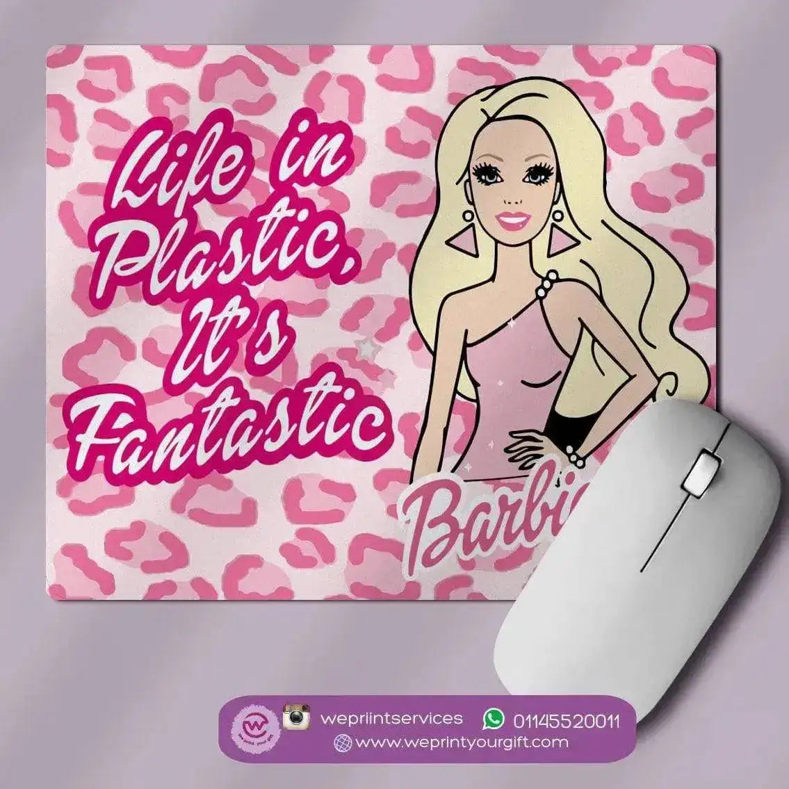 personalized mouse pads- Barbie - WE PRINT