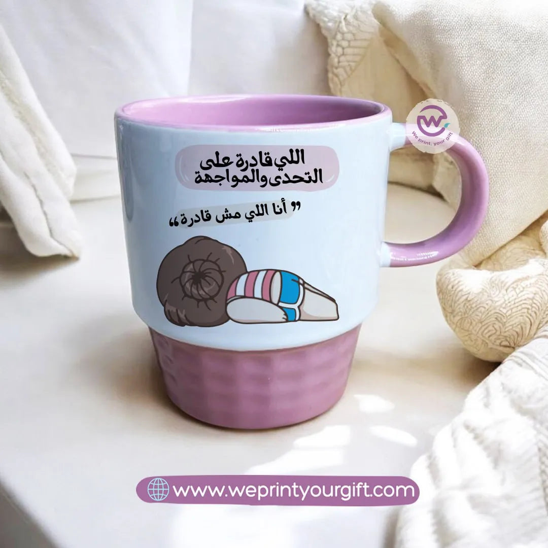 Personalized mug-Ribbed- Comic - WE PRINT