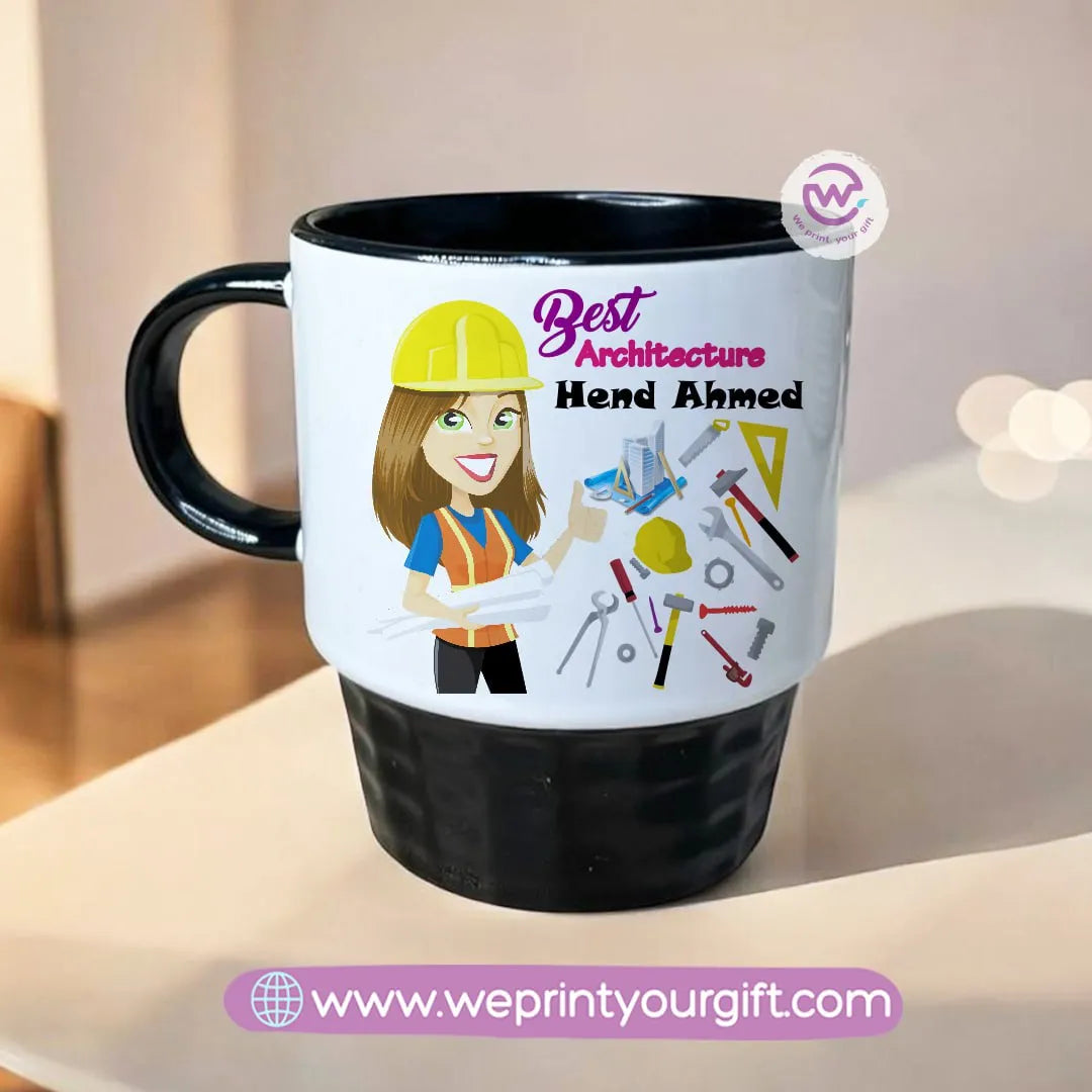Personalized Mug- Ribbed Mug - Jobs - WE PRINT