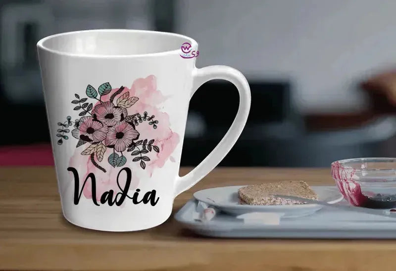 Personalized Mugs -Conical - Names -D - WE PRINT