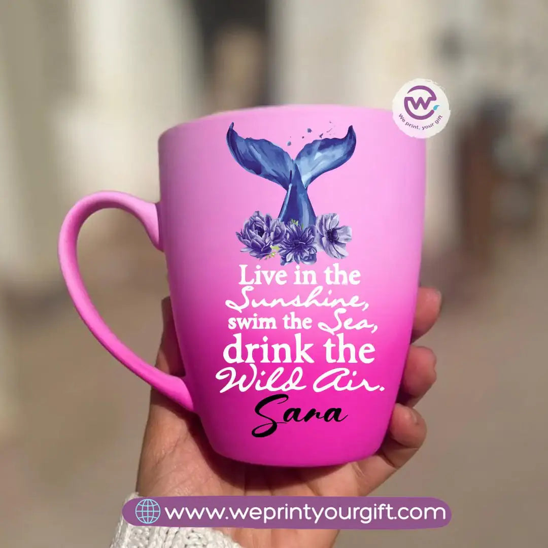 Two-Tone Ceramic Mug – 350 ml | Motivational Digital Art Designs - WE PRINT