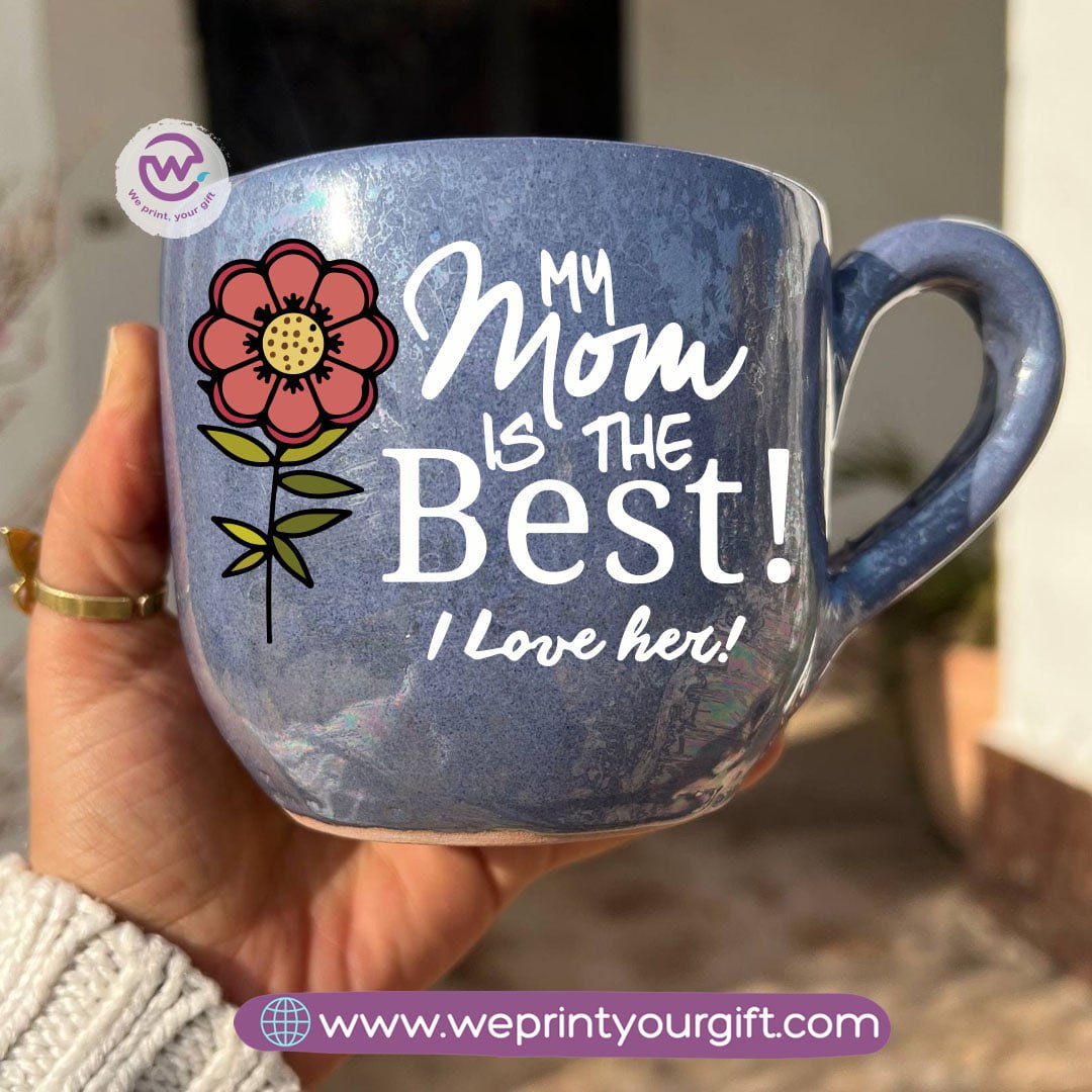 Pearl Touch Pottery Handmade Mug – 350 ml | Mother’s Day Designs