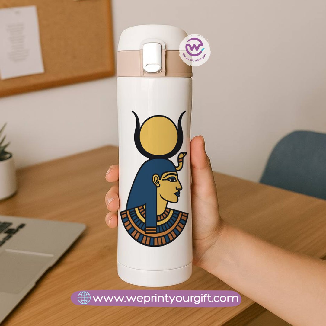 Slim Thermal Mug-Egyptian Pharaonic Design - WE PRINT