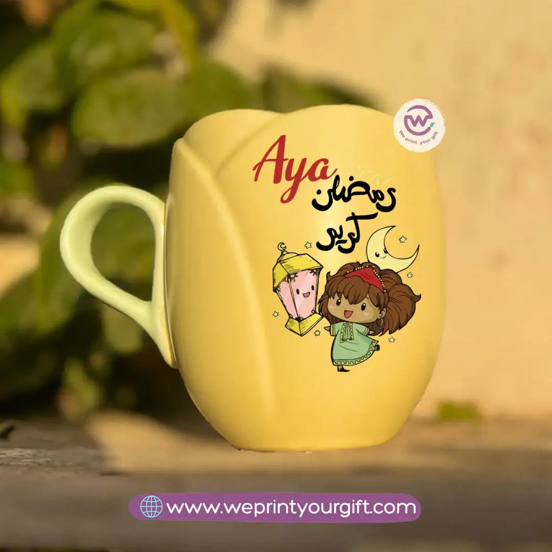 Tulip Flower Mug – 300 ml | Ramadan Design - WE PRINT