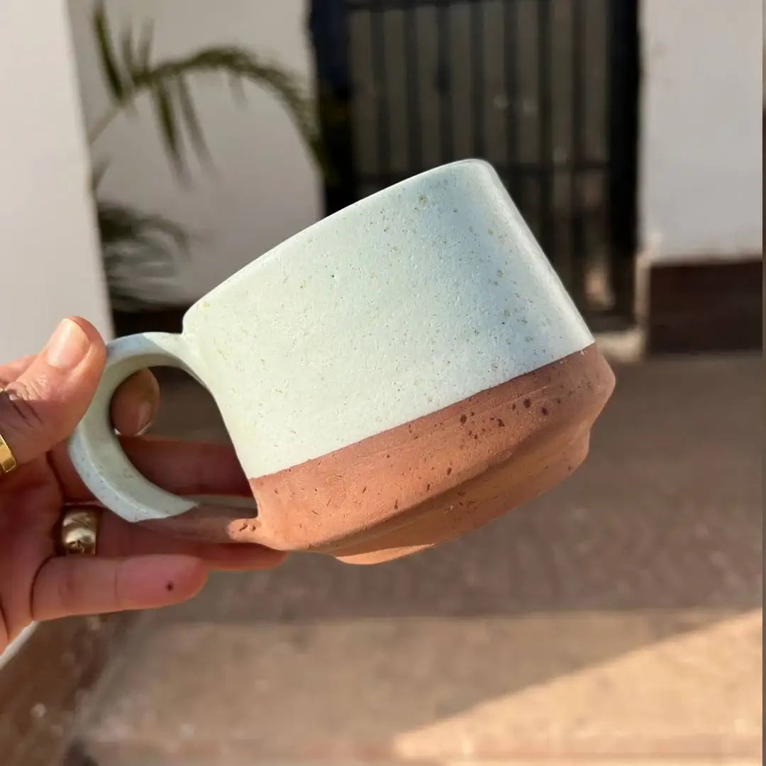 The Earth Pottery Mug – Handmade | 300 ml -Customization Options