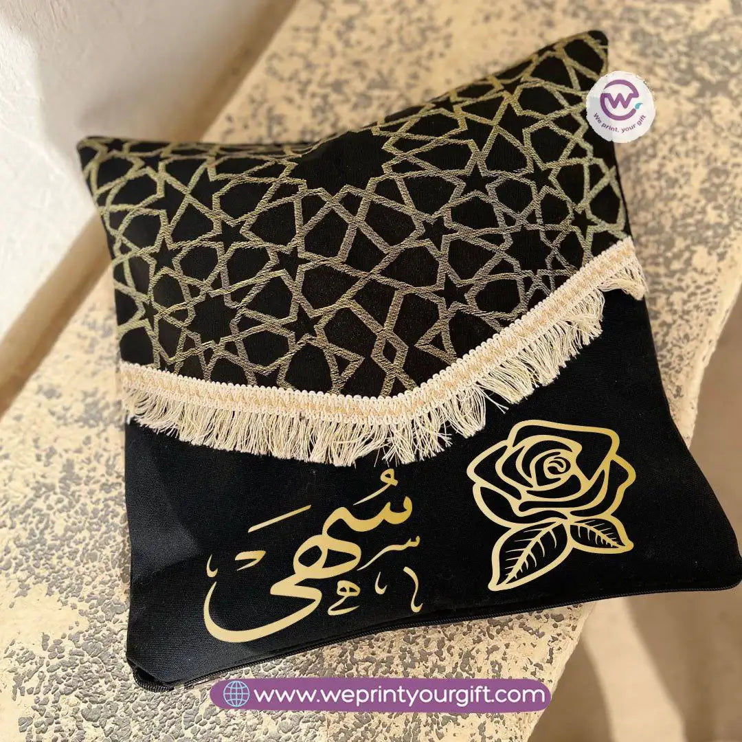 Islamic Pattern Arabic Name Cushion – 40 × 40 cm - WE PRINT